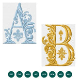 Regal Ornate Alphabet Embroidery Collection